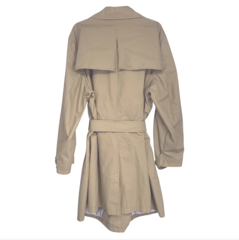 Old Navy Double-Breasted Tan Trench Coat - Picture 2 of 5
